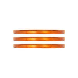 Industry Nine iRiX Headset Spacer 1-1/8'' Height: 2.5mm Aluminum Orange 3pcs