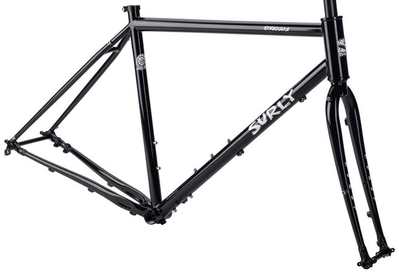 Surly Straggler Frameset - 700c Steel Hi-Viz Black 58cm