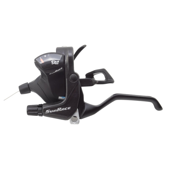 Sunrace STFS33 Flat Bar V Brake/Trigger Shifter STFS33 Left 2sp V Brake Blk 212g