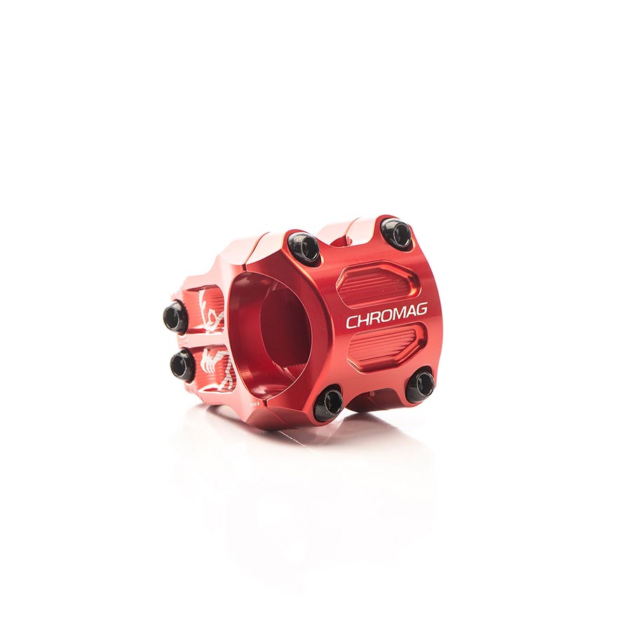 Chromag Riza Stem Diameter: 35mm Length: 38mm Steerer: 1-1/8 0° Red