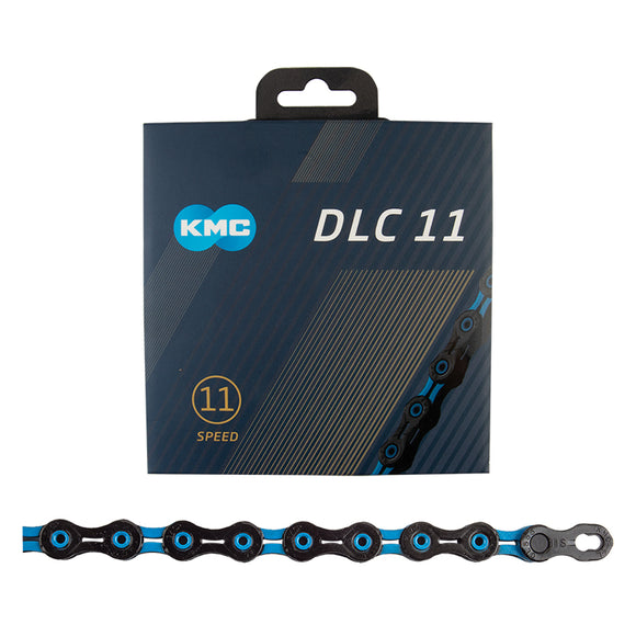 KMC DLC 11 Chain - 11-Speed 118 Links Black/Blue