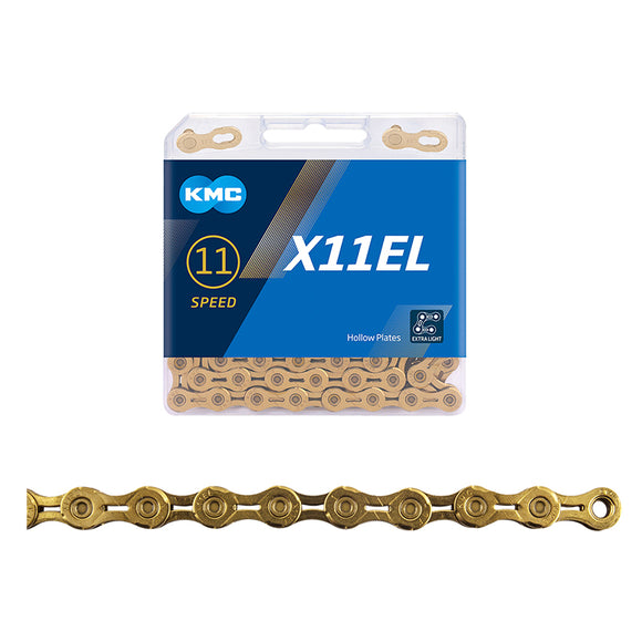 KMC X11EL Extra Light Chain - 11-Speed 118 Links Gold
