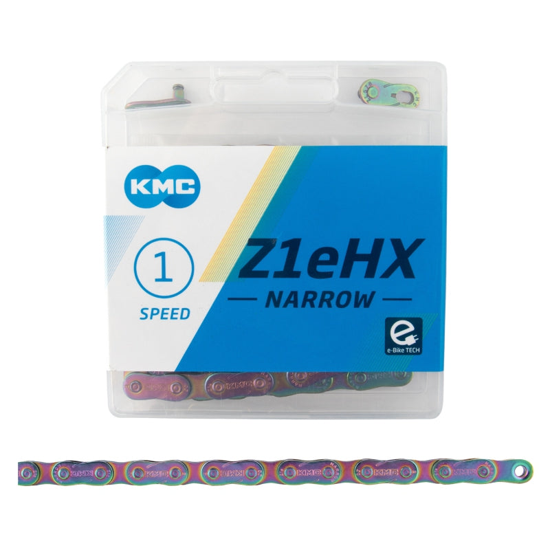 KMC Z1eHX NARROW Chain Speed: 1 3/32 Links: 112 Neo Chrome