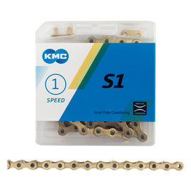 KMC S1 Chain - Single Speed 1/2" x 1/8" 112 Links Gold