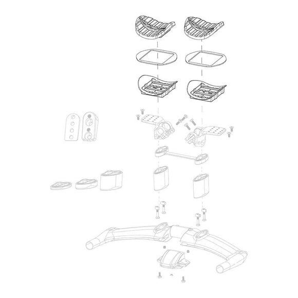 Zipp Vuka Aero Armrest Kit with Pads both sides