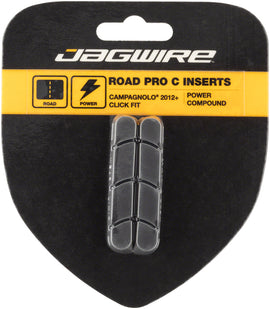 Jagwire Road Pro C Brake Pad Inserts Campagnolo Click Fit 2012+ Black