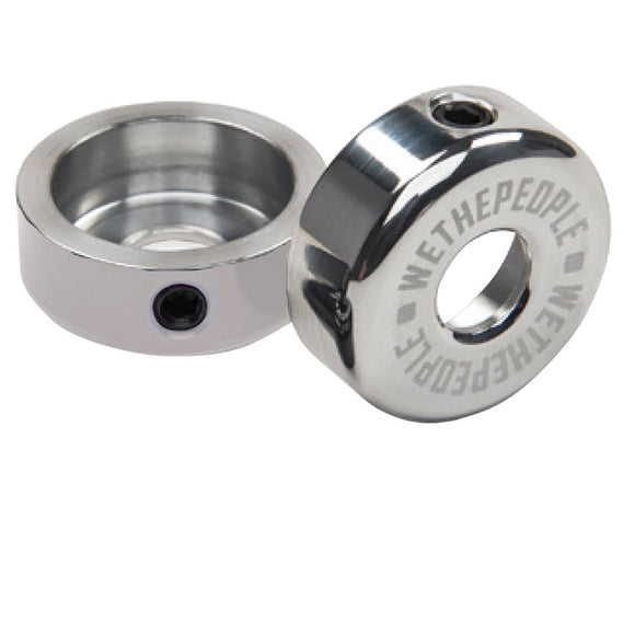 We The People Drop Bar Ends Silver Pair