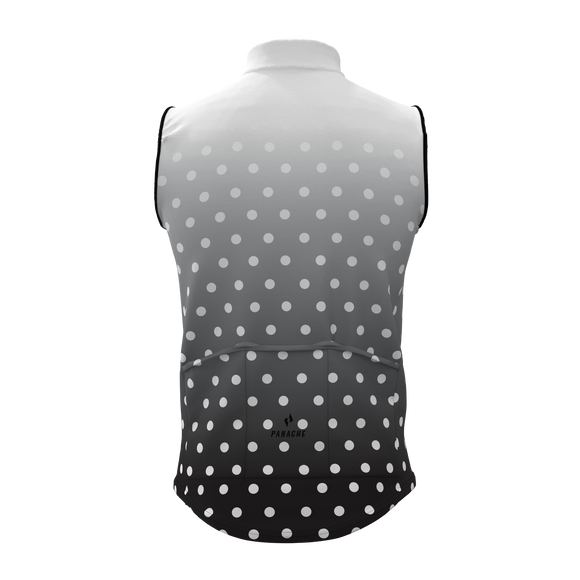 Panache M's and W's Pro Thermal Vest - Black & White Fade Dots