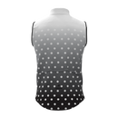 Panache M's and W's Pro Wind Vest - Black & White Fade Dots-2