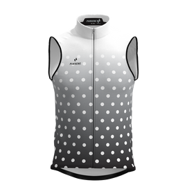 Panache M's and W's Pro Thermal Vest - Black & White Fade Dots