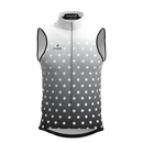 Panache M's and W's Pro Wind Vest - Black & White Fade Dots-1