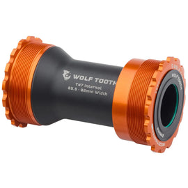 Wolf Tooth Bottom Bracket - T47 Inboard 85.5/92mm For 24mm Spindle Orange