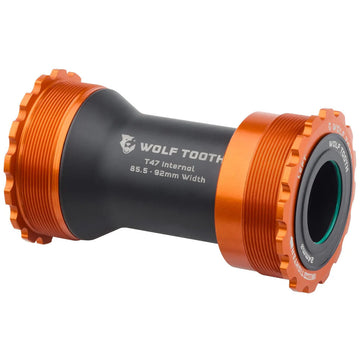 Wolf Tooth Bottom Bracket - T47 Inboard 85.5/92mm For 24mm Spindle Orange