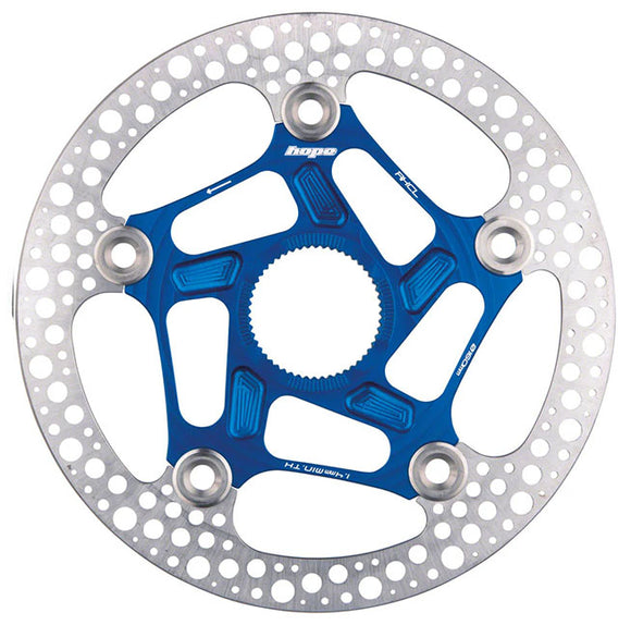 Hope RX Disc Rotor - 140mm Center-Lock Blue