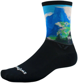Swiftwick Vision Impression National Park Crew Socks - 6" Half Dome XL