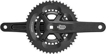 microSHIFT Sword BLK 2x Crankset - 170mm 9-Speed 48/31t 110/80 Asym BCD JIS Square Taper Spindle Interface BLK