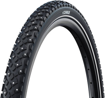 Schwalbe Marathon Winter Plus Tire - 26 x 1.85 Clincher Wire BLK/Reflex Performance SmartGuard Winter 200 Steel Studs E-25