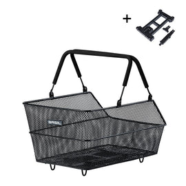 Basil Centro MIK Rear Basket - Black