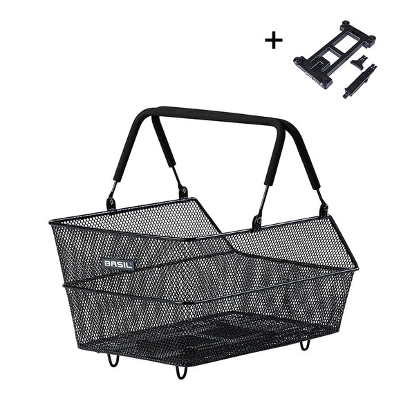 Basil Centro MIK Rear Basket - Black