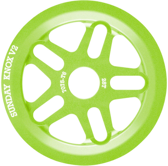 Sunday Knox V2 Sprocket - 28t Electro Green