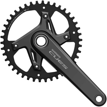 Shimano CUES FC-U6030-1 Crankset - 172.5mm 9/10/11-Speed 42t Asymmetric 110 BCD BLK
