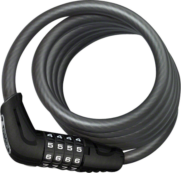 ABUS Numero 5510C  Cable Lock -Combination 180cmx10mm With SCMU Seatpost Mount BLK
