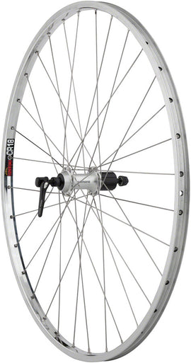 Quality Wheels CR-18 Rear Wheel - 27" QR x 130mm Rim Brake HG 10 Polished/Silver Clincher 32H