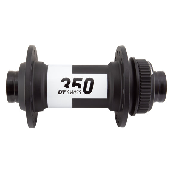 DT Swiss 350 Front Hub - 15 x 100mm Center-Lock Black 28H