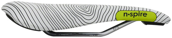 Smanie N.Spire Saddle - Chromoly Microfiber White 156