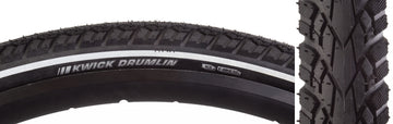 Kenda Kwick Drumlin Tire - 26 x 1.75 Clincher Wire BLK/Reflective K-Shield SRC E-50