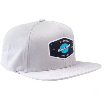 Park Tool HAT-10L Snapback Hat - Light Gray Standard