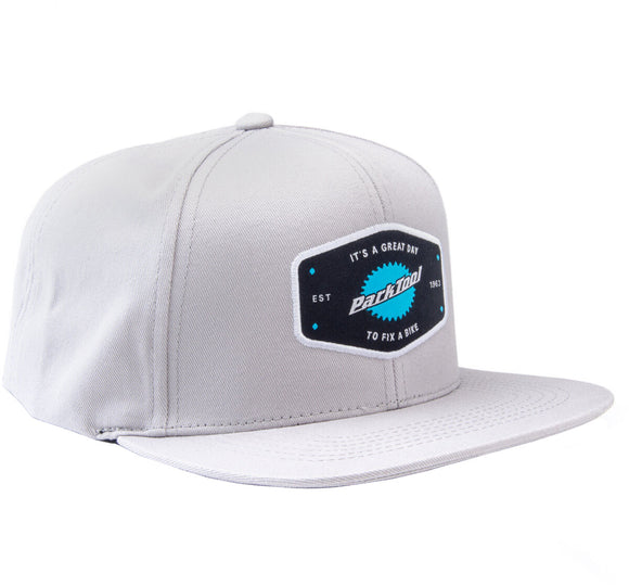 Park Tool HAT-10L Snapback Hat - Light Gray Standard