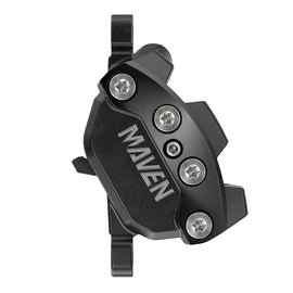 SRAM Maven Silver Disc Brake Caliper Assembly - Front/Rear Post Mount 4-Piston BLK A1