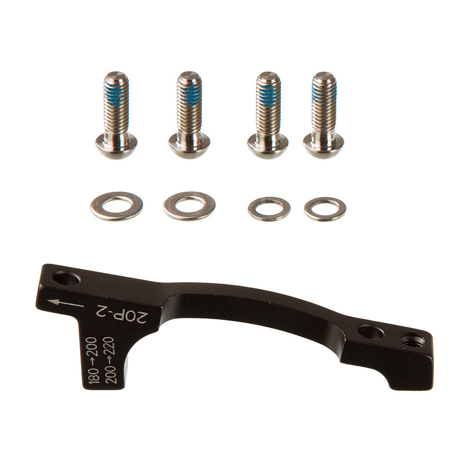 SRAM Post Bracket 20 P 2 Disc Brake Adaptor - For 200mm 220mm Rotors Only Includes Bracket Titanium Bolts