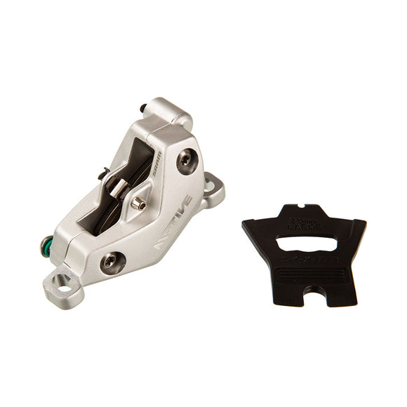 SRAM Motive Ultimate Disc Brake Caliper Assembly - Front/Rear Post Mount 4-Piston Silver A1+