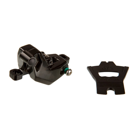 SRAM Motive Silver Disc Brake Caliper Assembly - Front/Rear Post Mount 4-Piston Gloss BLK A1+