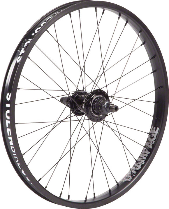 Stolen Rampage Rear Wheel - 20" 14 x 110mm Rim Brake Freecoaster BLK Clincher