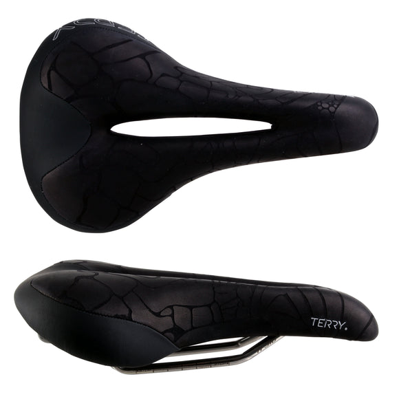 Terry Butterfly Ti Saddle - Titanium Black Women's