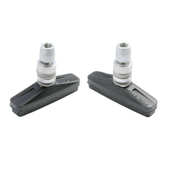 Kool Stop City Threaded Black Linear Pull Pads Threaded posts Pair