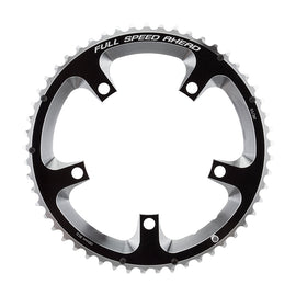 Full Speed Ahead Super Road Chainring - 53t 130 BCD 5-Bolt Aluminum N10/N11 BLK/Silver