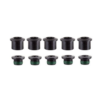 SRAM Road Double Chainring Aluminum Boltset 10 pieces BLK also fits SRAM Omnium Cranks
