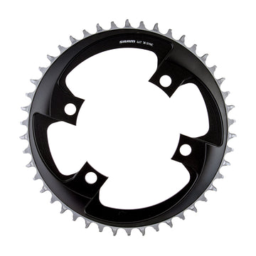 SRAM 46 Tooth 107mm BCD x 4-Bolt 1x12-Speed X-Sync Chainring Blast Black