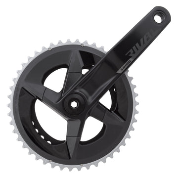 SRAM Rival D1 2x Crankset Speed: 12 Spindle: 28.99mm BCD: 107 46/33 DUB 170mm Black Road Disc