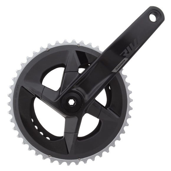 SRAM Rival AXS Crankset - 175mm 12-Speed 46/33t 107 BCD DUB Spindle Interface BLK D1