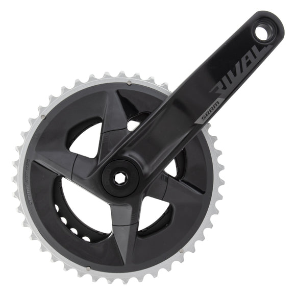 SRAM Rival AXS Wide Crankset - 165mm 12-Speed 43/30t 94 BCD DUB Spindle Interface BLK D1
