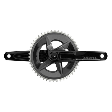SRAM Rival D1 Quarq 2x Power Meter Crankset Speed: 12 Spindle: 28.99mm BCD: 107 46/33 DUB 175mm Black Road Disc