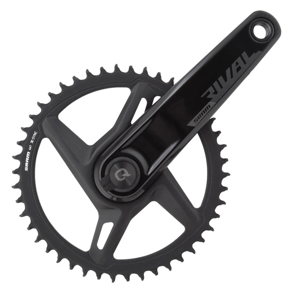 SRAM Rival D1 Quarq Wide 1x Power Meter Crankset Speed: 12 Spindle: 28.99mm 46 DUB 170mm Black Road Disc