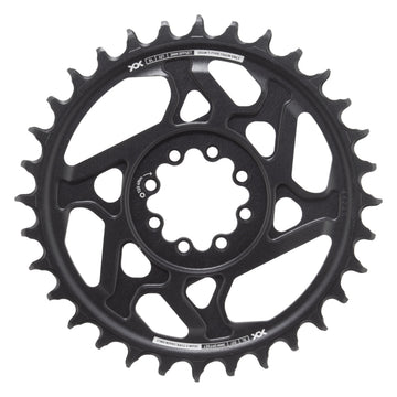 SRAM XX SL Eagle T-Type Direct Mount Chainring - 32t 12-Speed 8-Bolt Direct Mount 3mm Offset Aluminum BLK/Silver D1