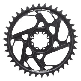 SRAM XX SL Eagle T-Type Direct Mount Chainring - 38t 12-Speed 8-Bolt Direct Mount 3mm Offset Aluminum BLK/Silver D1
