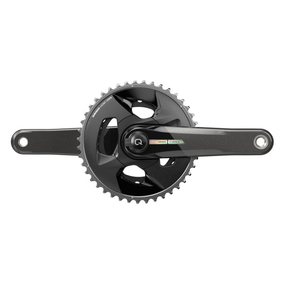 SRAM Force D2 2x Wide Power Meter Crankset Speed: 12 Spindle: 28.99mm BCD: Direct Mount 43/30 DUB 172.5mm Black Road Disc